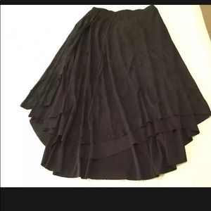 Surrealist Size M Black Asymmetrical Hem Skirt